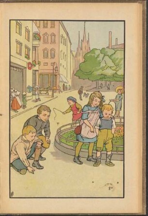 [Kinderspiel auf der Straße]