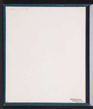 Fotoalbum einer Italienreise von Vendig bis Neapel : Vorderdeckel. Anpappblatt mit Firmenstempel geprägt "Kodak. Limited. 43 Clerkenwell Road. London E.-C."