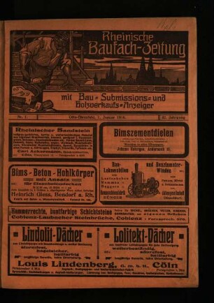 Rheinische Baufach-Zeitung / 32. Jahrgang 1916