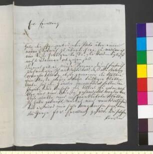 Brief von Weigel, Johann August Gottlob an Goethe, Johann Wolfgang von