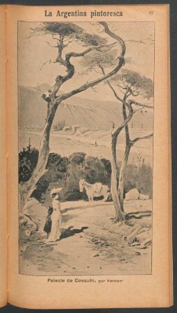 La Argentina pintoresca - Paisaje de Cosquin - [Dibujo]