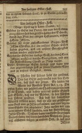 Am heiligen Oster-Fest