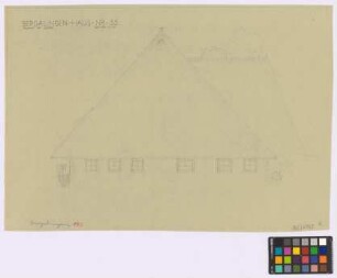 Bergalingen (Landkreis Waldshut): Haus Nummer 33. Haupthaus (Ost-Ansicht)