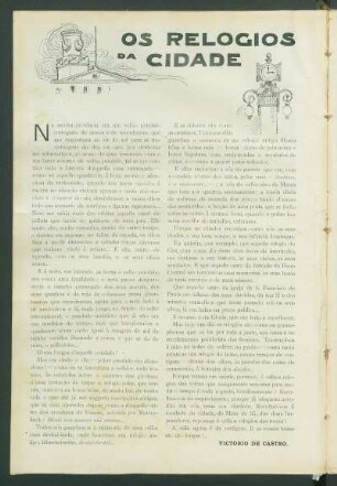 Os relógios da cidade
