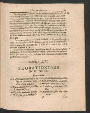 Caput XIIX. De Probationibus In Genere.