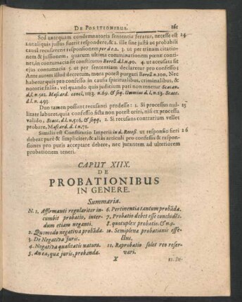 Caput XIIX. De Probationibus In Genere.