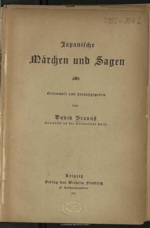 Japanische Märchen und Sagen
