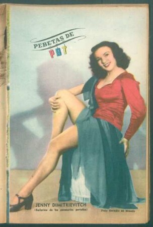 Jenny Dimitrievitch (bailarina de los escenarios porteños) - [Fotografía] : Pebetas de PBT