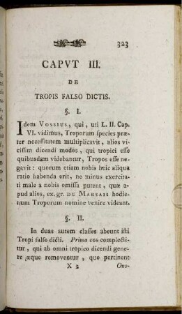 Caput III. De Tropis Falso Dictis.