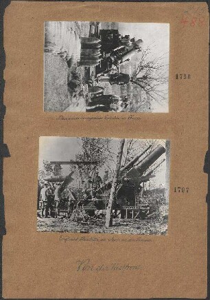 Englische Haubitze im Feuer an der Somme