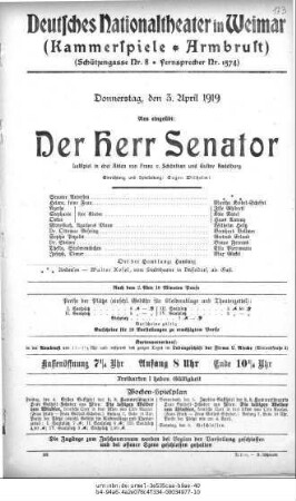 Der Herr Senator