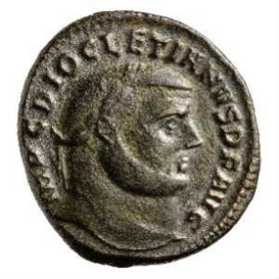 Münze, Follis, 299 - 300 n. Chr.
