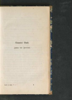 Neuntes Buch. Zeiten des Interims