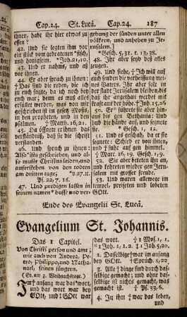 Evangelium St. Johannis.