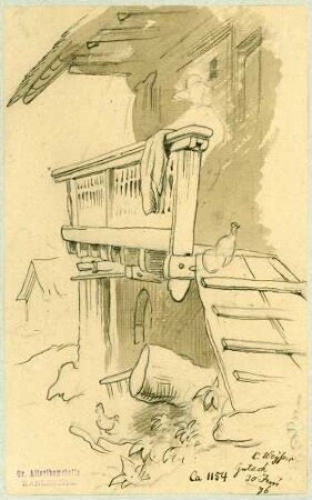 Gutach Hauswand Bauernhaus mit Balkon
