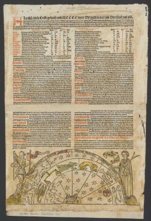 Almanach für Leipzig auf das Jahr 1489