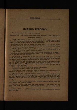 Cuadro tercero