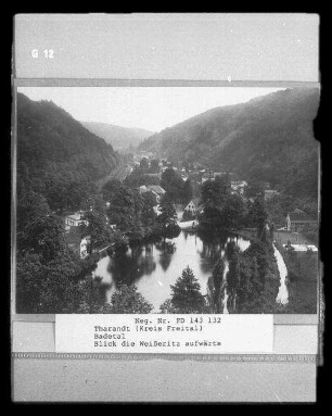 Tharandt, Badetal, Blick die Weißeritz aufwärts