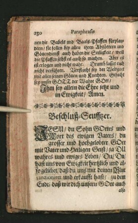 Beschluß-Seuffzer.