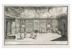 Das Paradeschlafzimmer beim Empfang Maria Josephas im Dresdener Schloss 1719