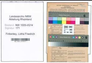 Entnazifizierung Lotha Friedrich Finkentey , geb. 01.12.1920 (Angestellter)