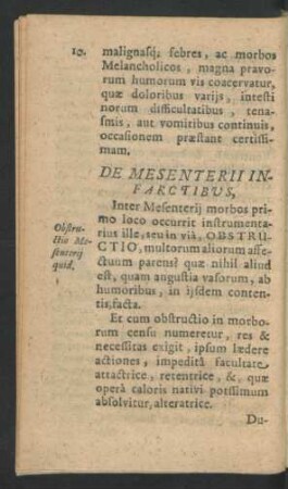 De Mesenterii Infarctibus