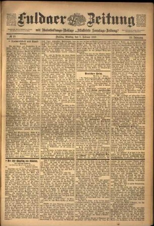 Ausgabe vom Montag, den 07. Februar 1898.