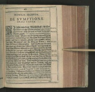 Homilia Secunda De Svmptione Orali Typica