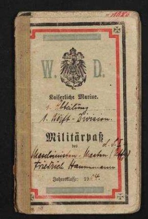 Kaiserliche Marine 1. Abteilung 1. Werft-Division