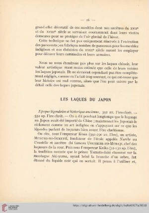 Les Laques du Japon