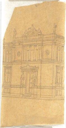 Zocher, Ernst; Architekturstudien - Gebäude (Perspektive)
