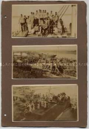 Elf Blatt aus einem Fotoalbum mit Porträts österreichischer Offiziere