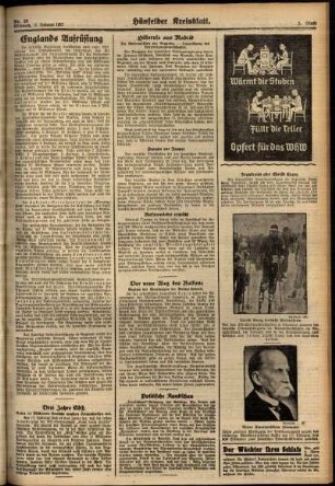 Zweite Ausgabe vom Mittwoch, den 17. Februar 1937.