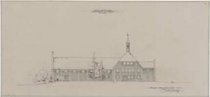 Gsaenger, Gustav; Reutte / Tirol (Österreich); Schule - Südseite mit Turnhalle (Ansicht)