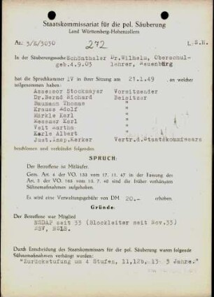 Schönthaler, Wilhelm, Dr.