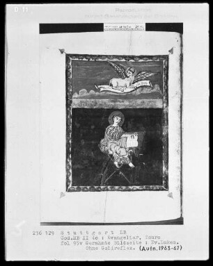 Evangeliar — Evangelist Lukas, Folio 95verso
