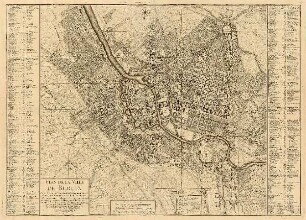 Plan de la Ville de Berlin : Capitale de l'Electorat de Brandenbourg et la Residence ordinaire du Roi de Prusse ; réduit trés exactement d'apres le Plan en 4 Feuilles Levé et Dessiné par Ordre et Privilege privatif du Roi sous la Direction de M. Le Feld Maréchal Comte de Schmettau