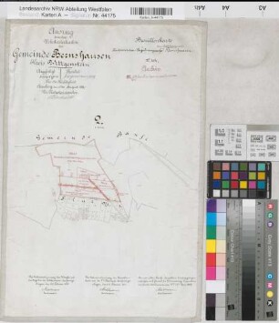 Bernshausen (Laasphe), Hudebefreiung Bernshausen, Brouillonkarte