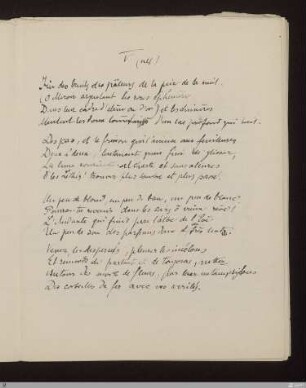 V. Fin des bruits, des pâleurs, de la paix, de la nuit