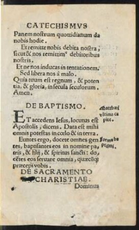 De Sacramento Eucharistiae.