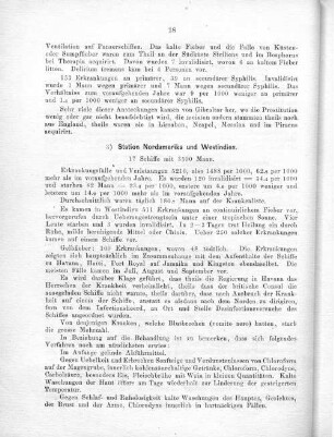 3) Station Nordamerika und Westindien. 17 Schiffe mit 3500 Mann.