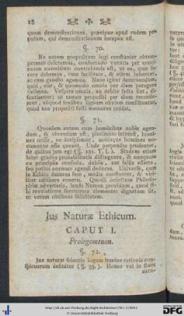 Jus Naturae Ethicum.