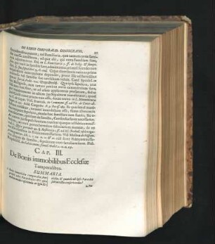 Cap. III. De Bonis immobilibus Ecclesiae.