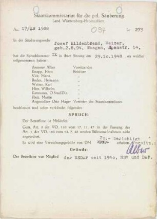 Hildenbrand, Josef