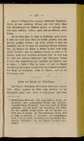 Ueber den Anbau der Oelpflanzen