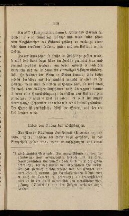 Ueber den Anbau der Oelpflanzen