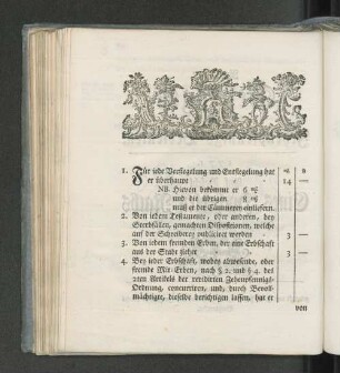 [Revidirter Schragen des Zehenpfennigs-Bedienten.]