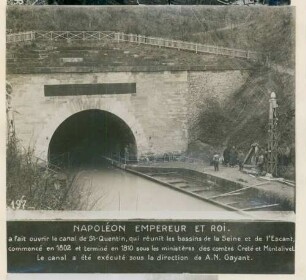 Foto des Südausgangs des "Canals de Saint-Quentin" bei Bellicourt nördlich von Saint-Quentin