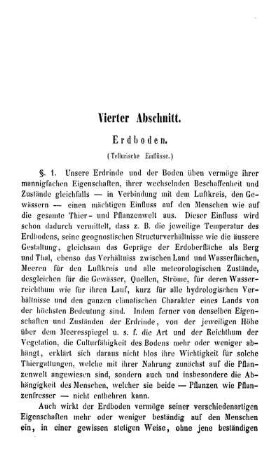 Vierter Abschnitt. Erdboden.
