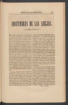 Costumbres de las abejas.